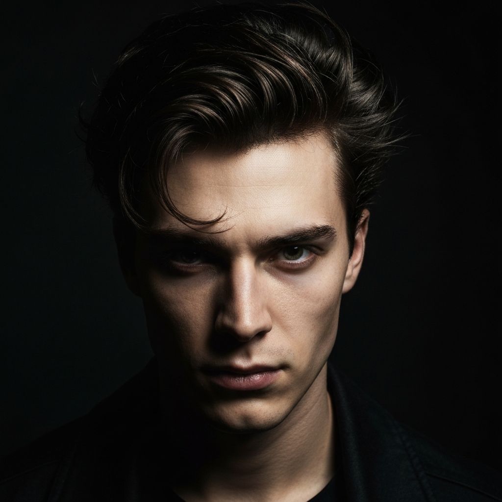 Retrato dramático intenso