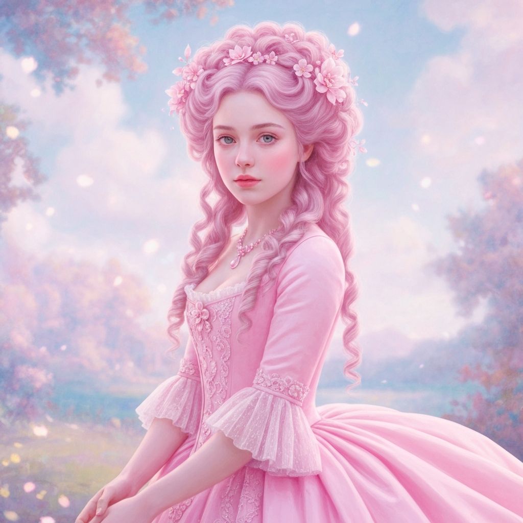 Retrato barroco etéreo