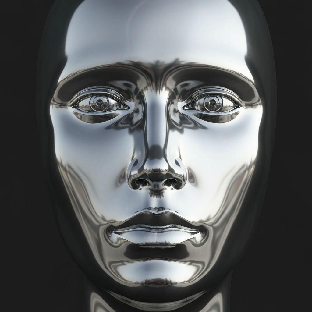 Escultura metálica futurista